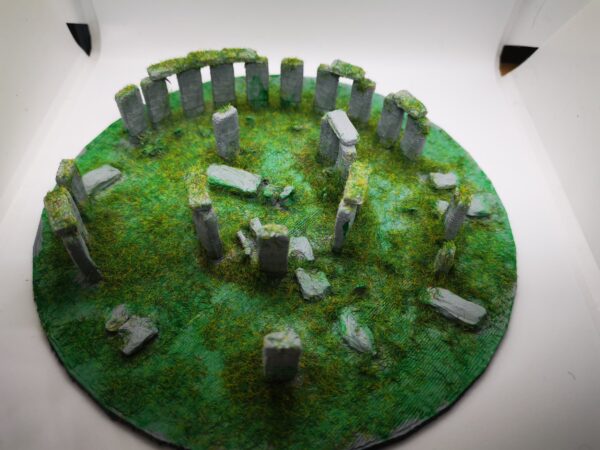 Stonehenge 3D Model - 3d printed & hand decorated.