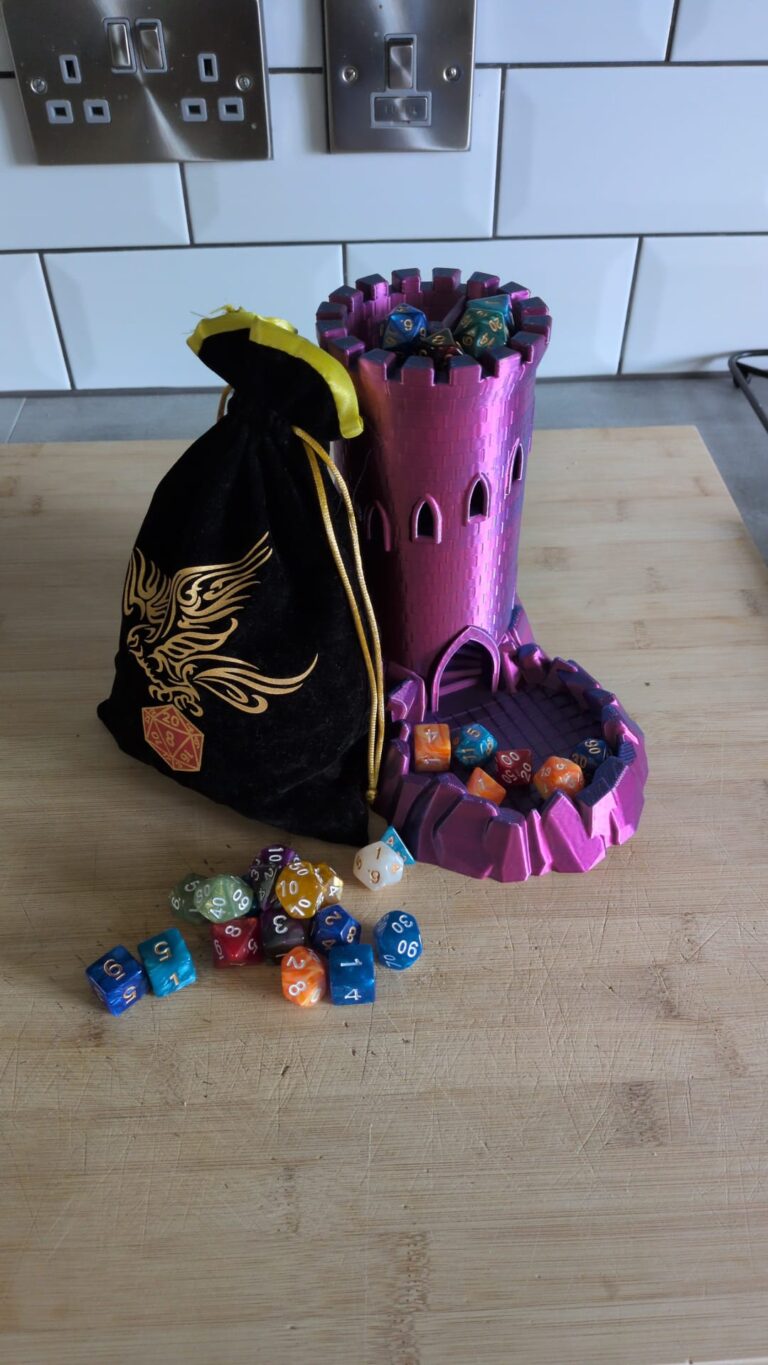 Enchanting Castle Dice Tower - Roll in Style!